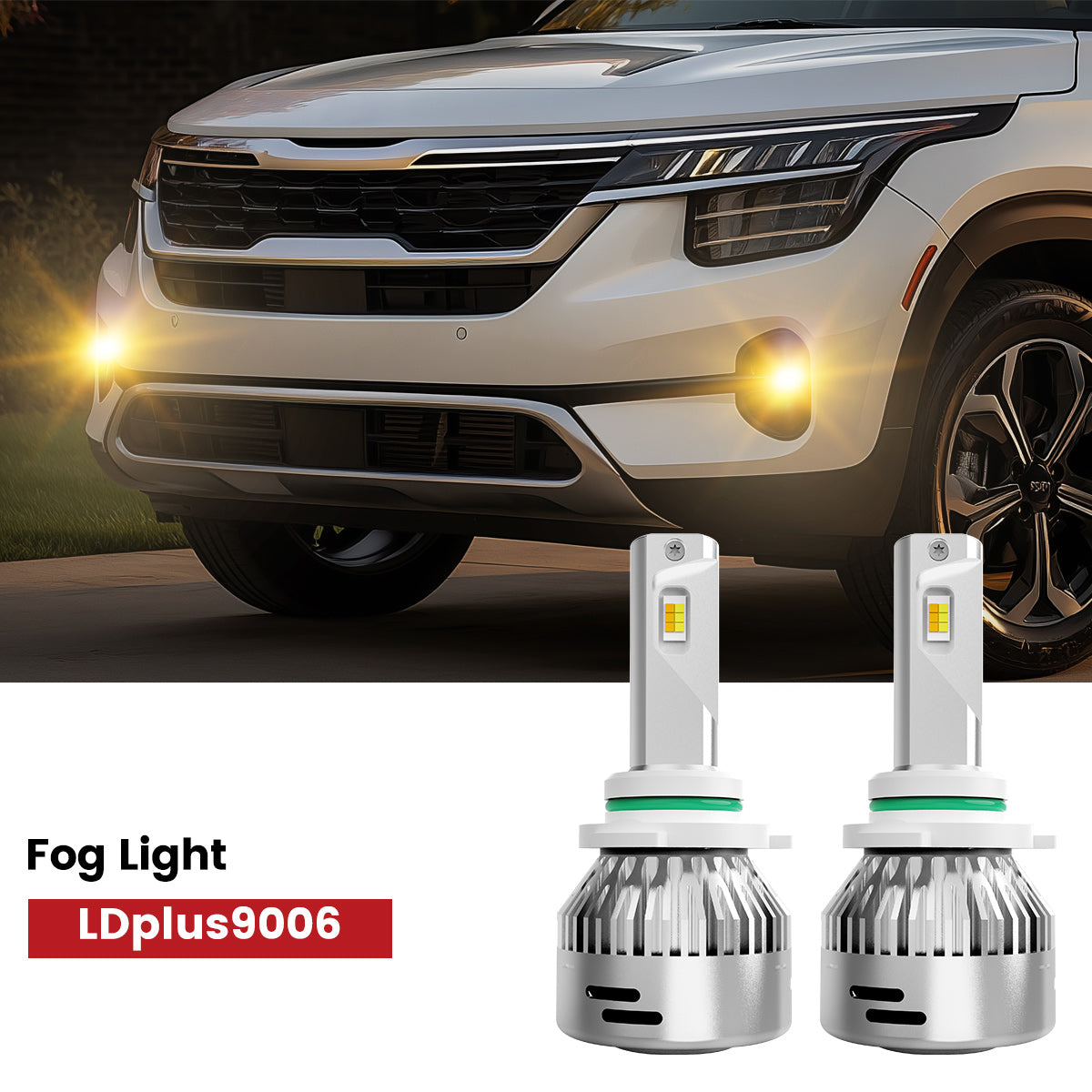 Lasfit 9006 led fog lights fit for 2021-2023 Kia Seltos