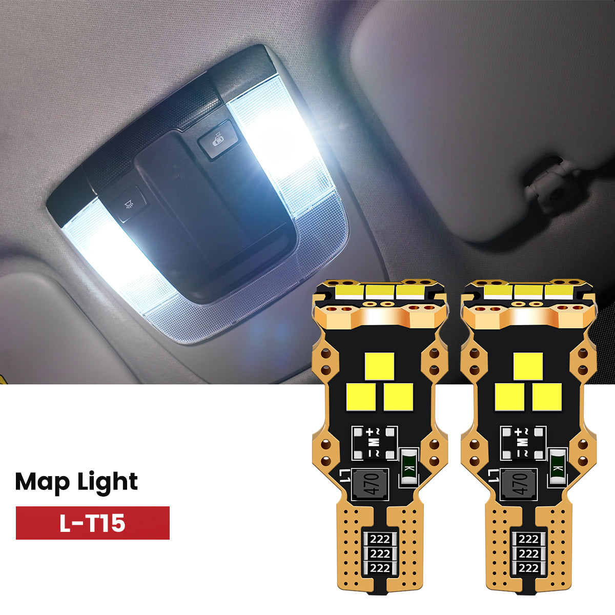 Lasfit 921 led map lights fit for 2021-2023 Kia Seltos