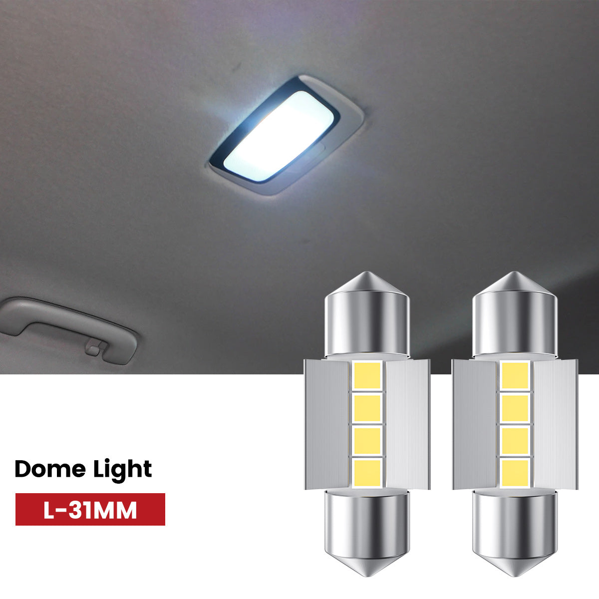 Lasfit 31MM led dome lights fit for 2021-2024 Kia K5