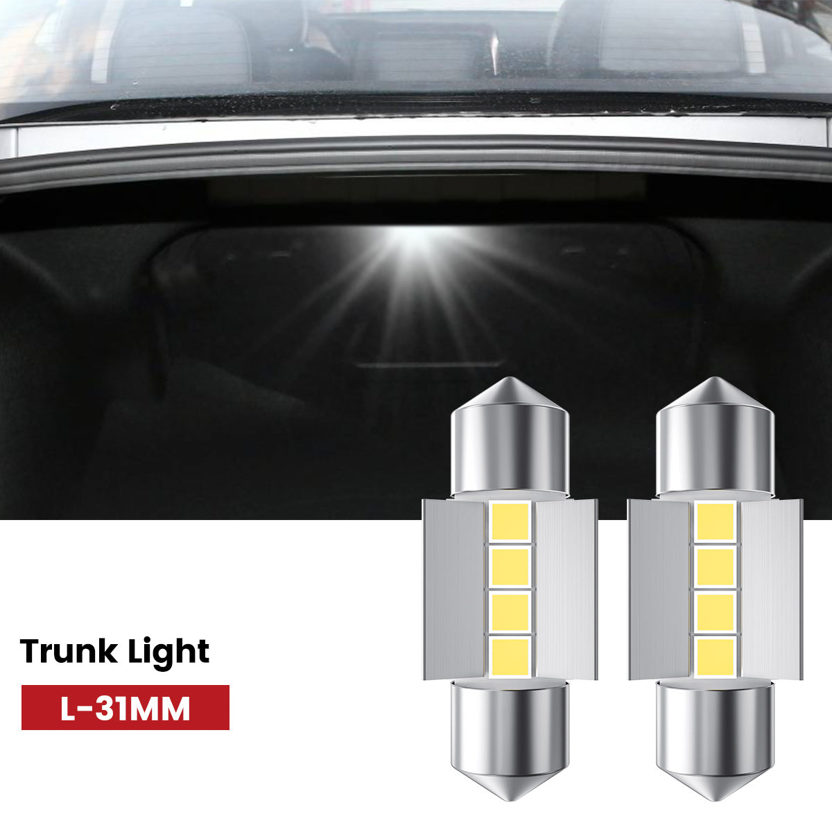 Lasfit 31MM led trunk lights fit for 2021-2024 Kia K5
