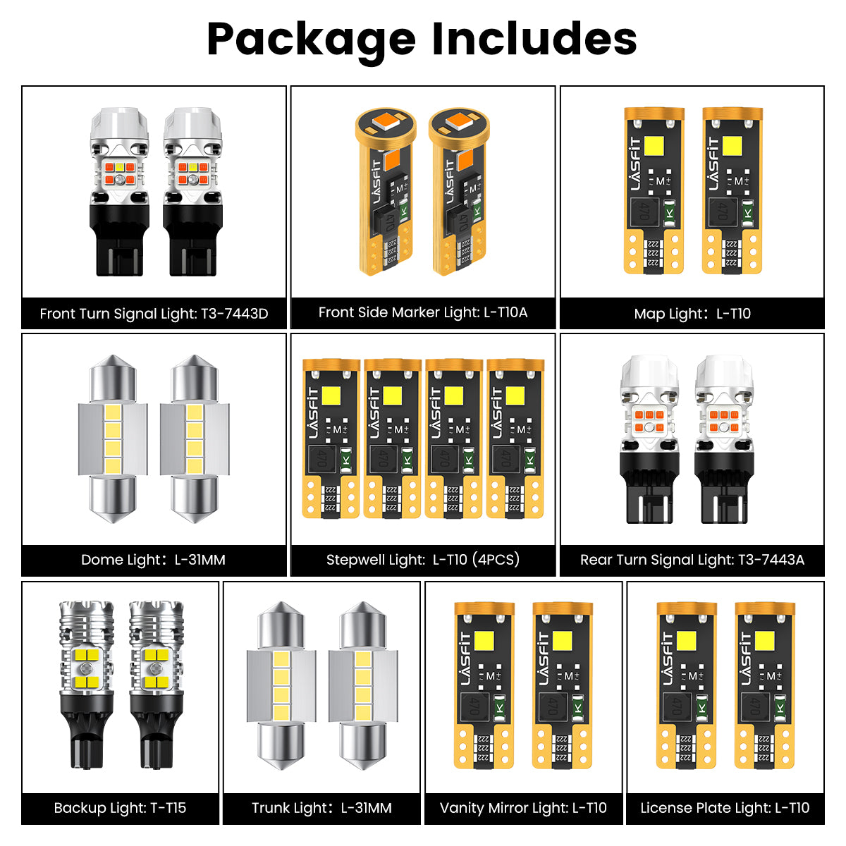combo package led bulbs fit for 2021-2024 Toyota 4Runner