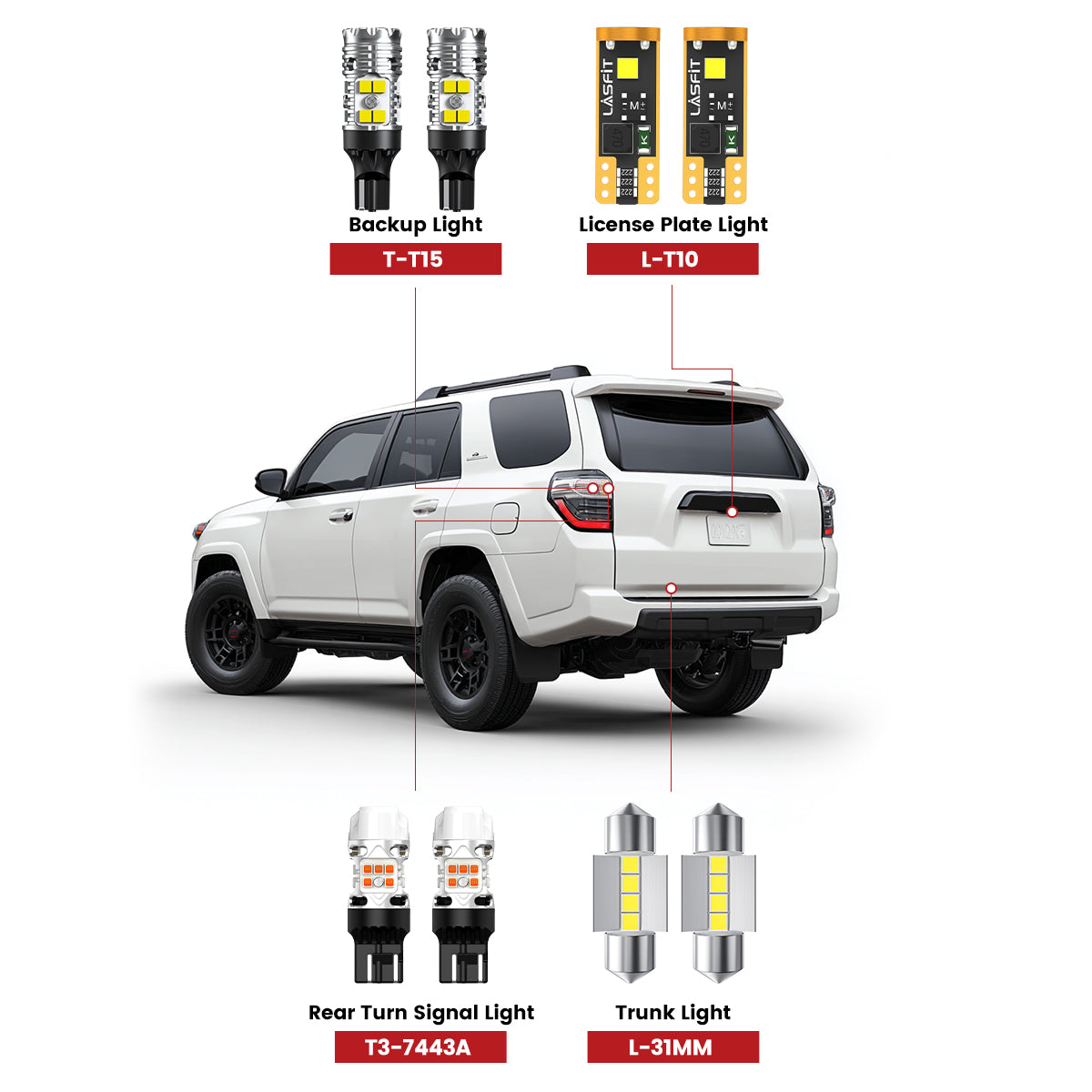 2021-2024 Toyota 4Runner led bulbs