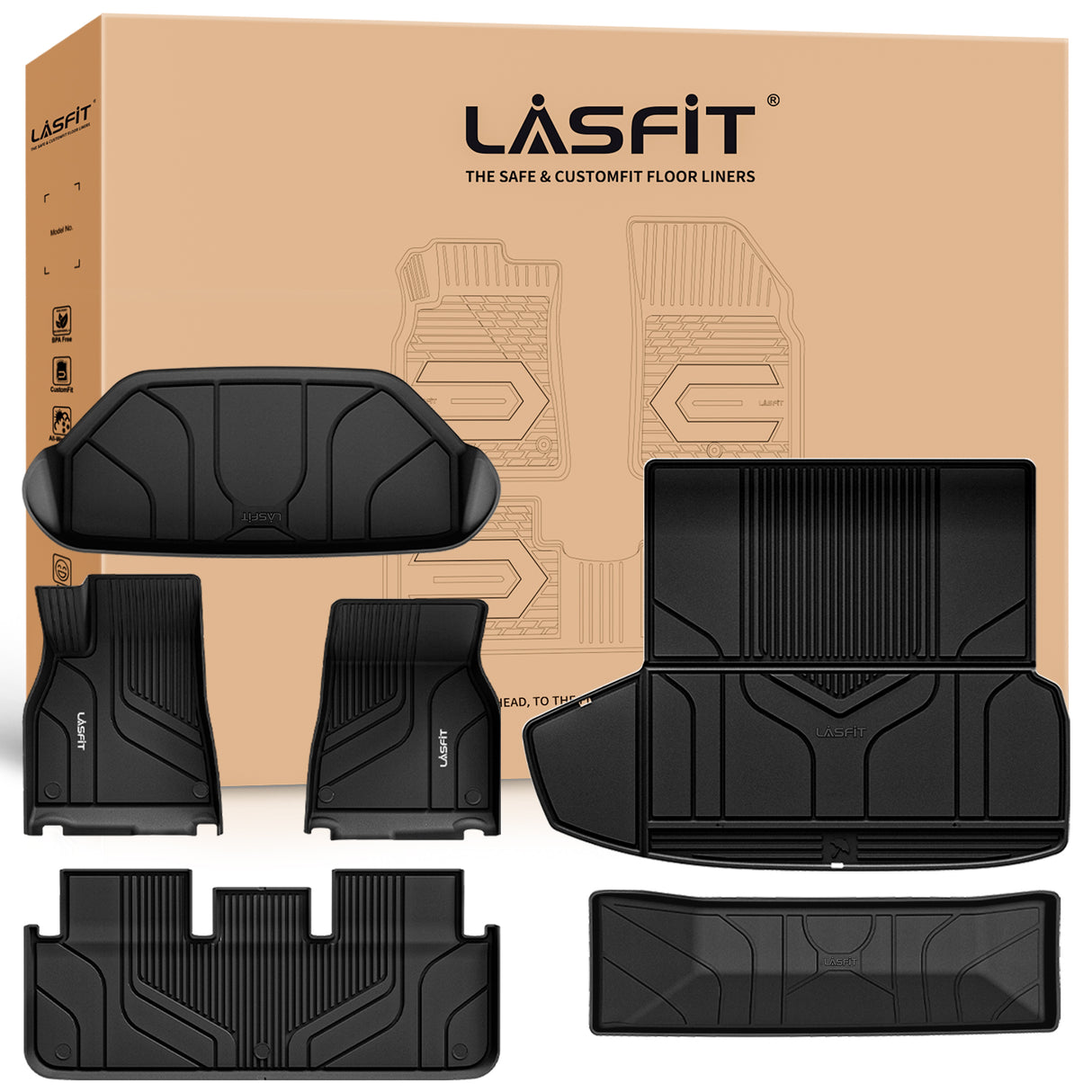2021-2024 Tesla Model S Floor Mats Package