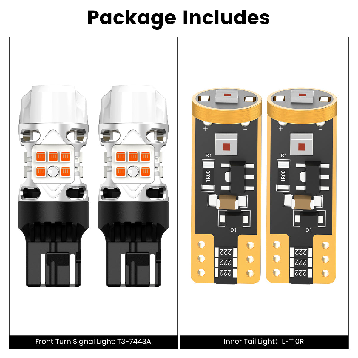 Lasfit combo package led bulbs for 2021-2025 Chrysler Pacifica