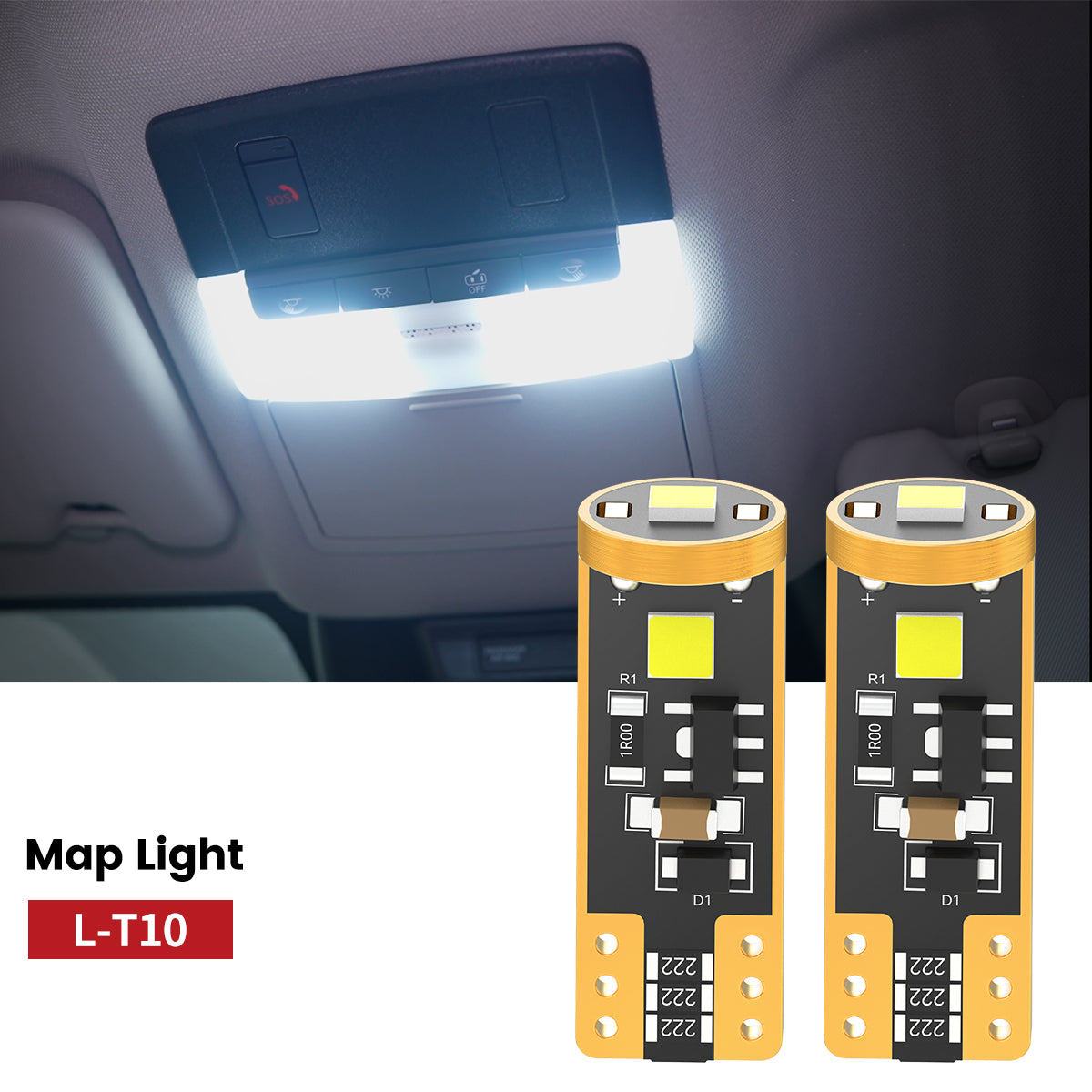 Lasfit 168 led map lights fit for 2021-2025 Nissan Rogue