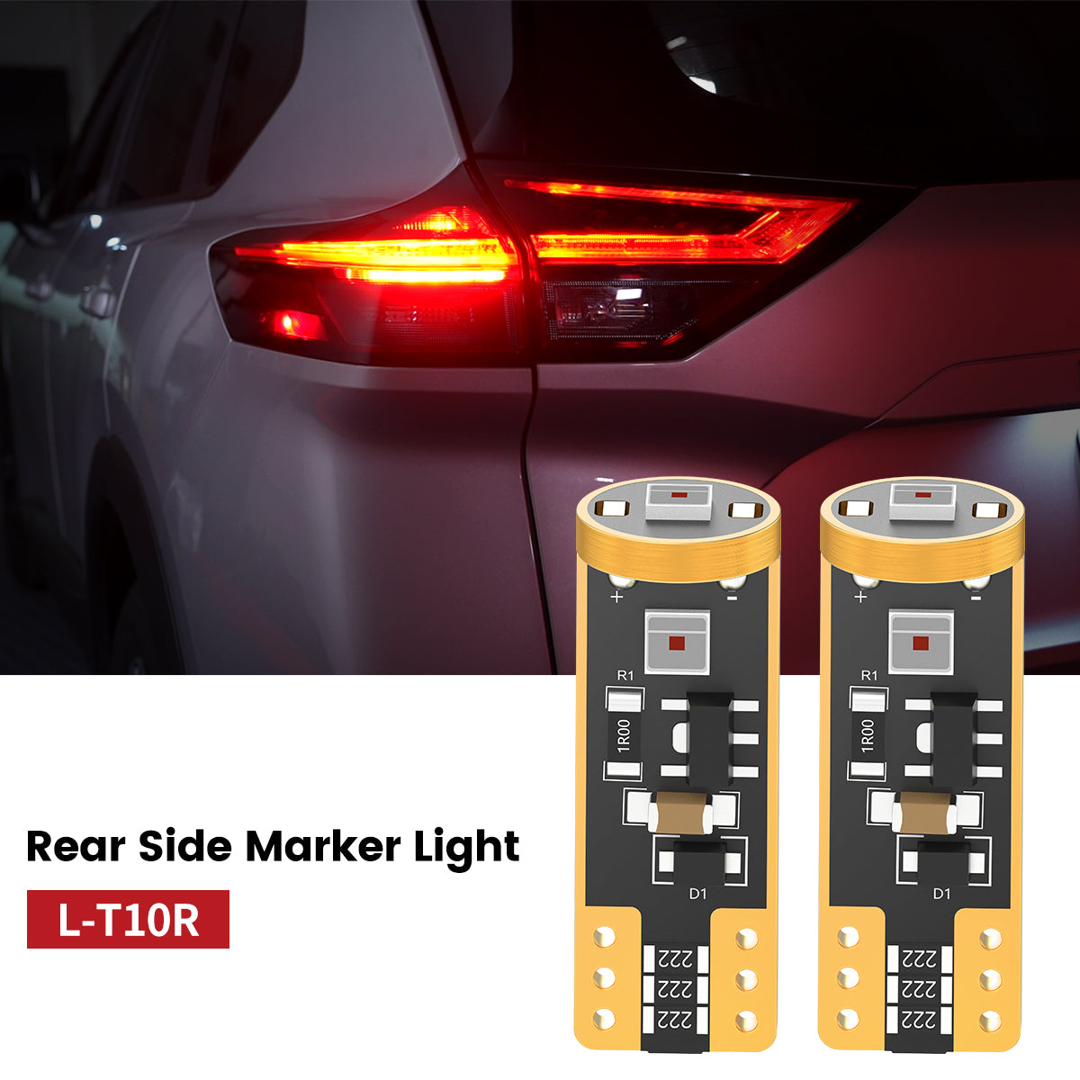 Lasfit 168 led rear side marker lights fit for 2021-2025 Nissan Rogue