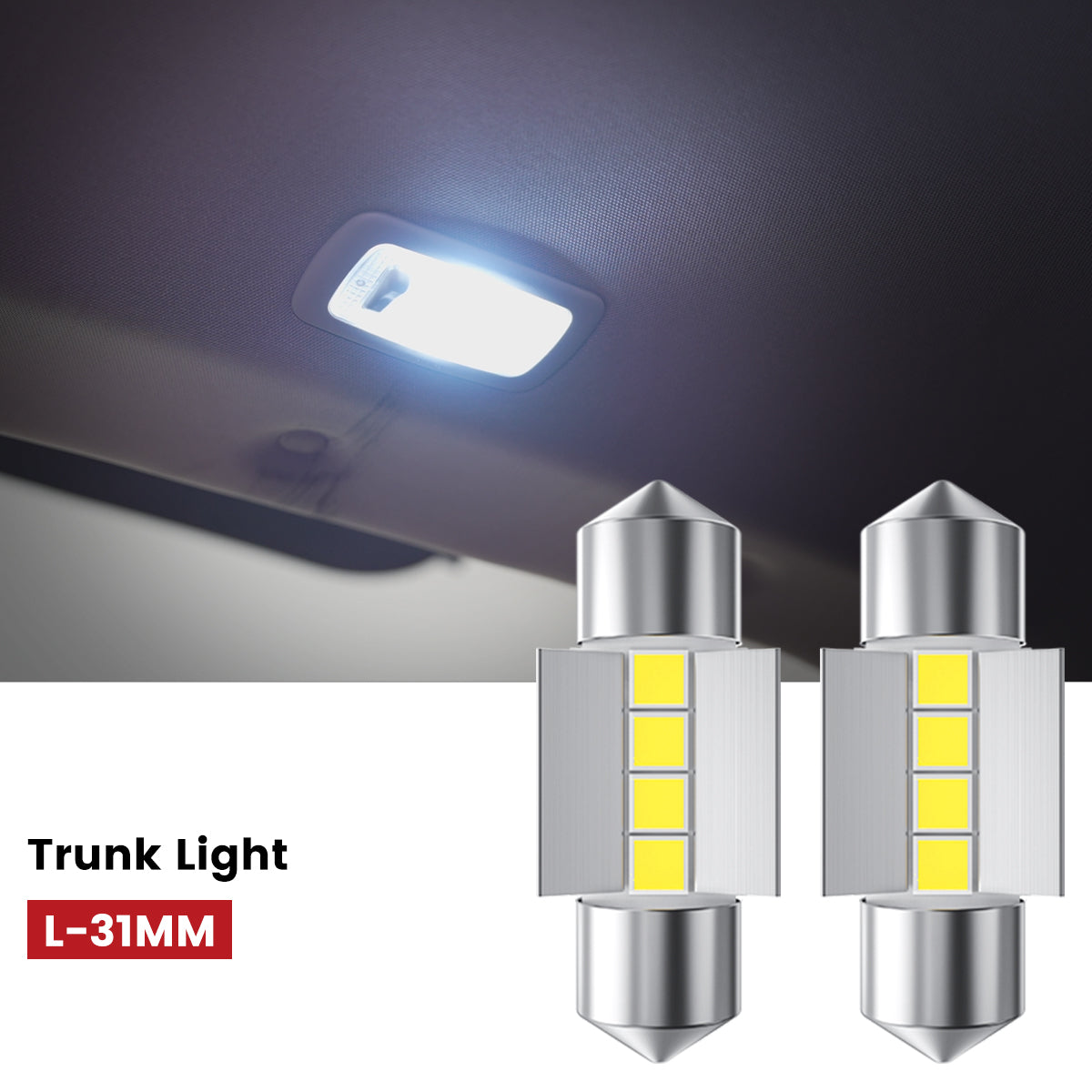 Lasfit 31MM led trunk lights fit for 2021-2025 Nissan Rogue