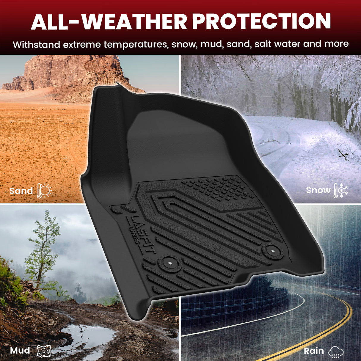 2021-2025 Chevrolet Tahoe Floor Seatback Mats All Weather