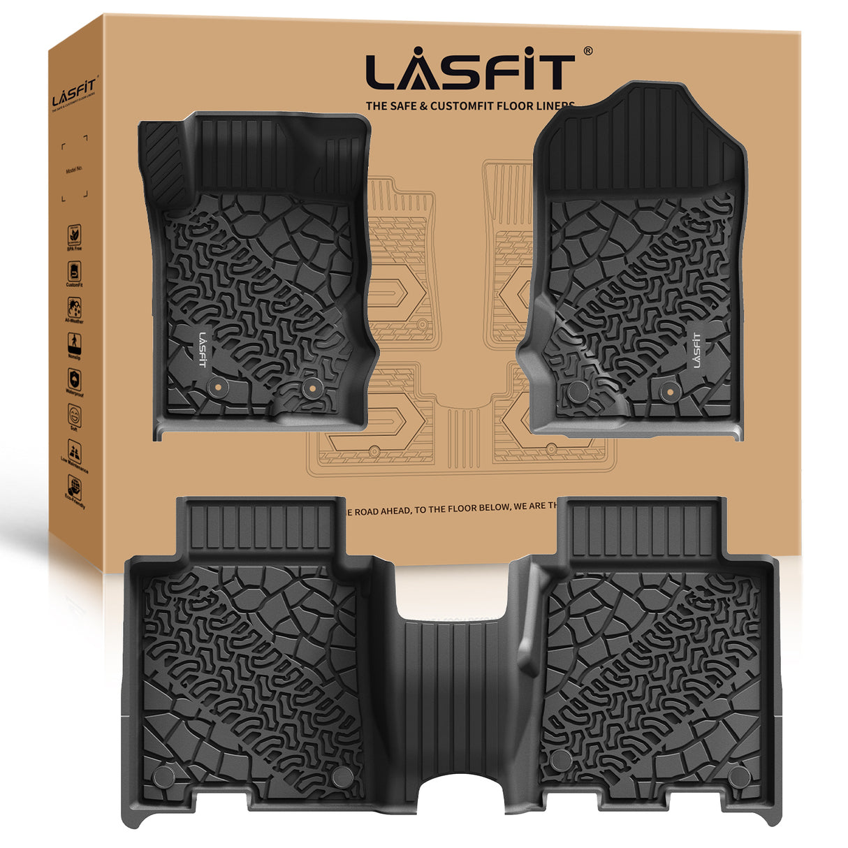 2021-2025 Ford Bronco Custom Fit Floor Mats package