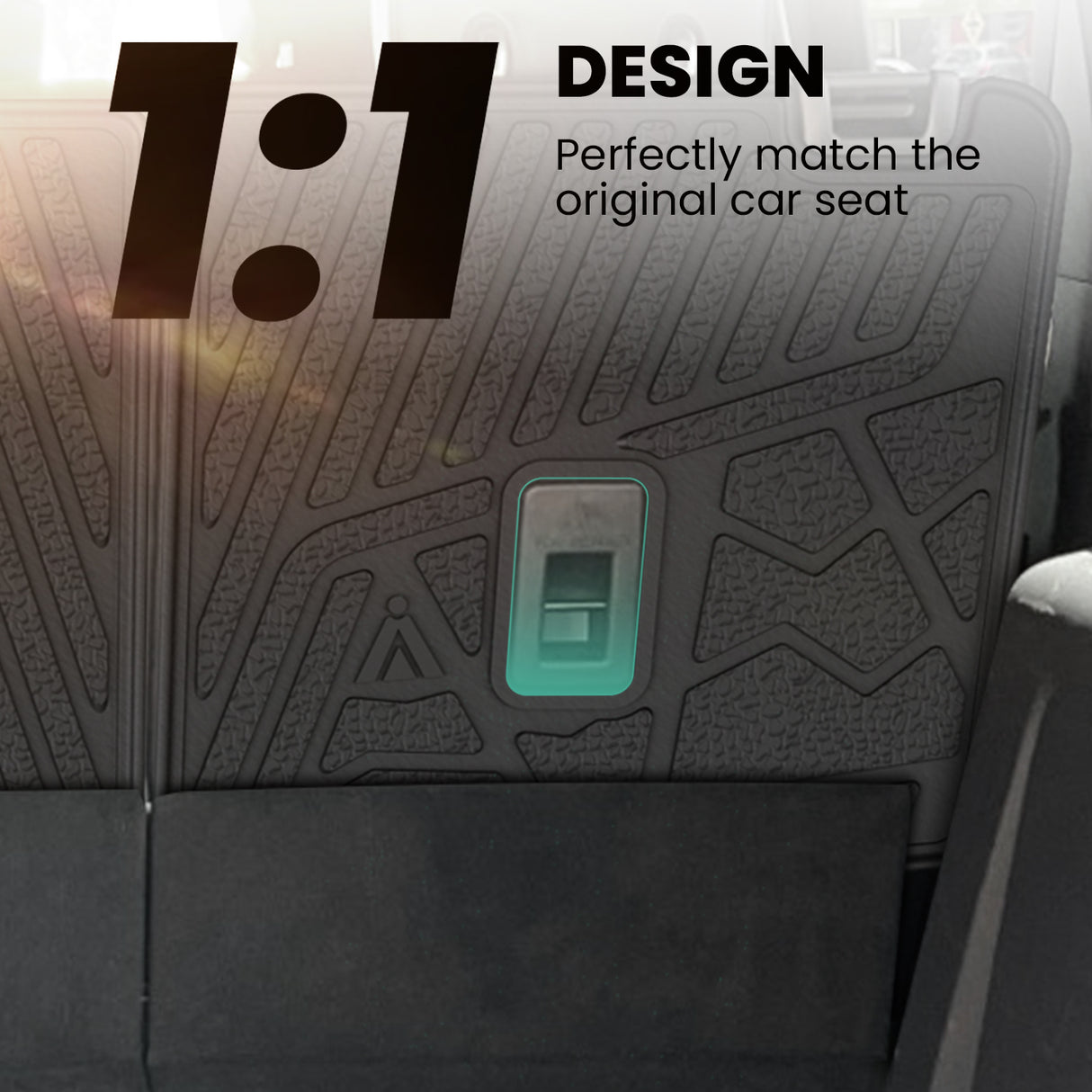 2021-2025 Ford Bronco Seatback Mat, Fit 4-Door & Carpet Floor, 1:1 Design