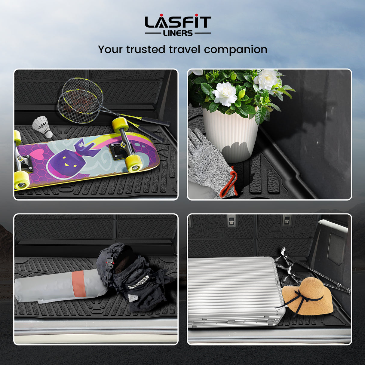 2021-2025 Ford Bronco Seatback & Cargo Mats, Fit 4-Door & Carpet Floor