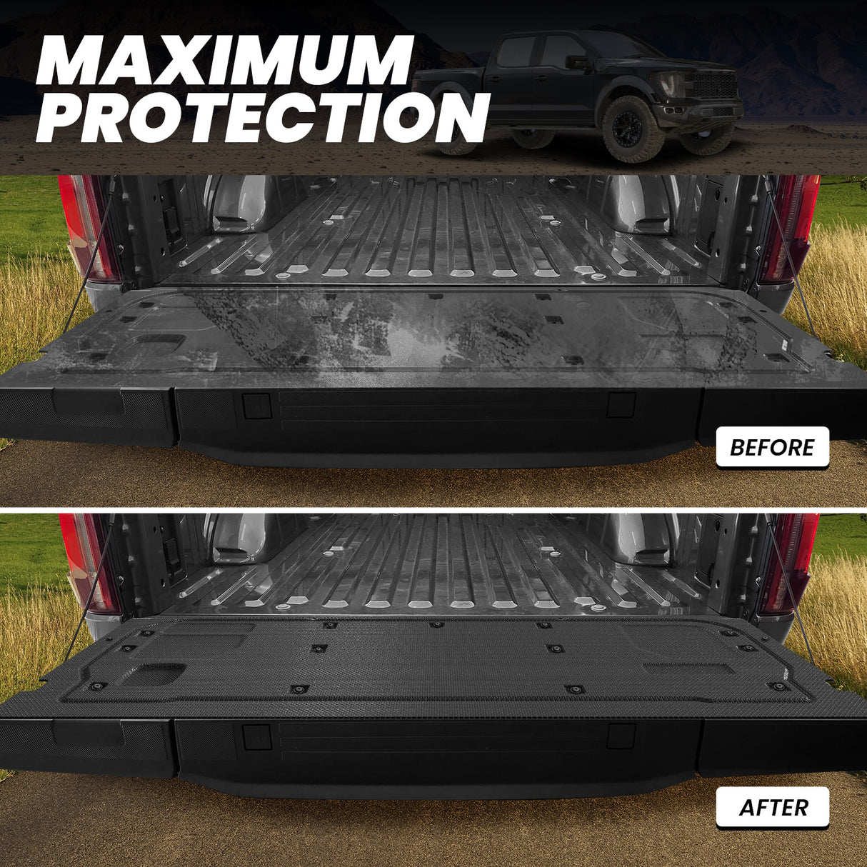 2021-2025 Ford F-150 Truck Tailgate Mat Contrast