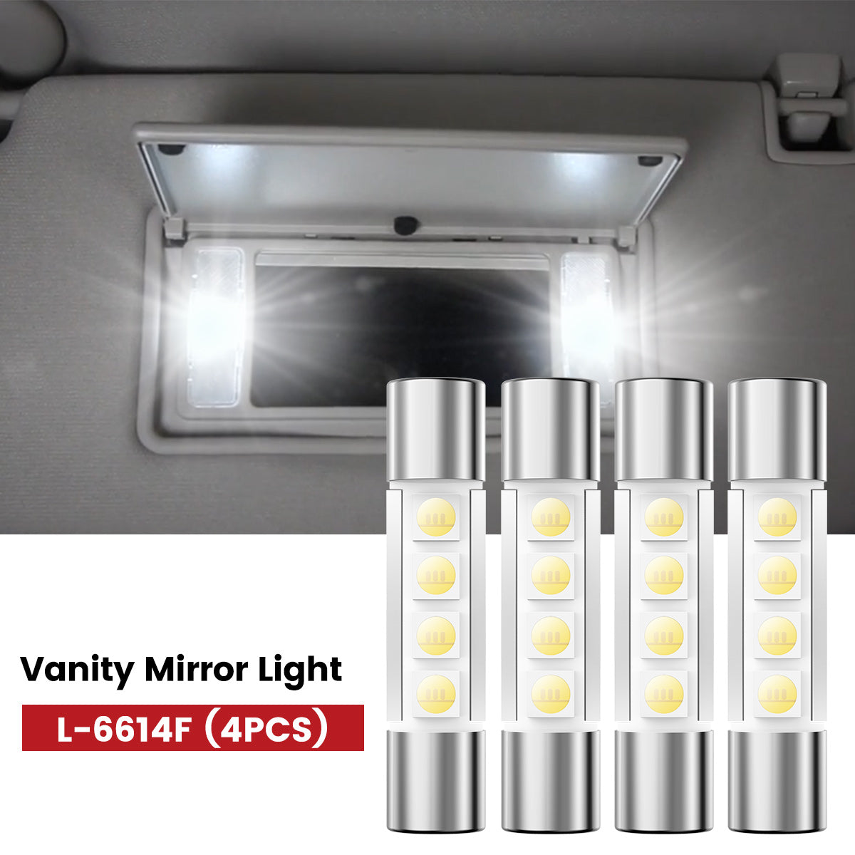 Lasfit 6614f led vanity mirror lights fit for 2021-2026 Dodge Durango
