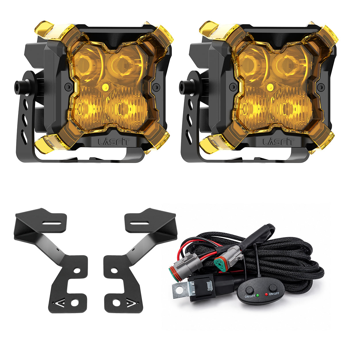 2021-2026 Ford Bronco Sport 3 inch amber combo ditch light