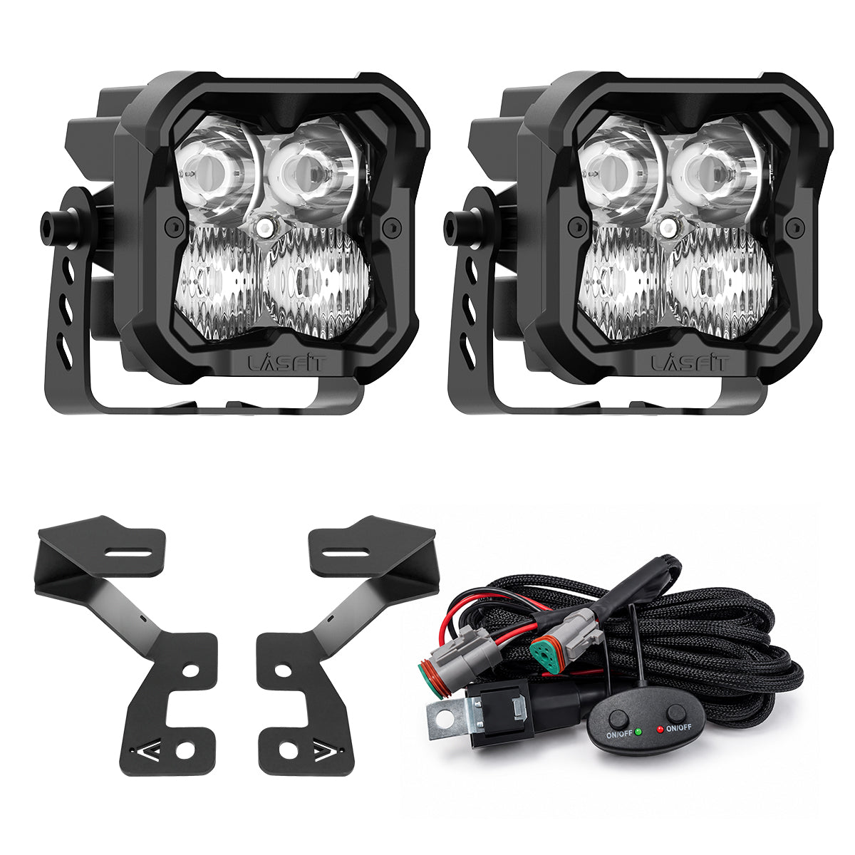 2021-2026 Ford Bronco Sport 3 inch white combo ditch light