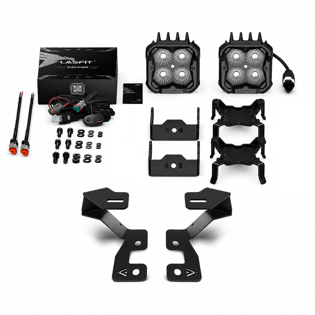 2021-2026 Ford Bronco Sport 3 inch white flood ditch light package