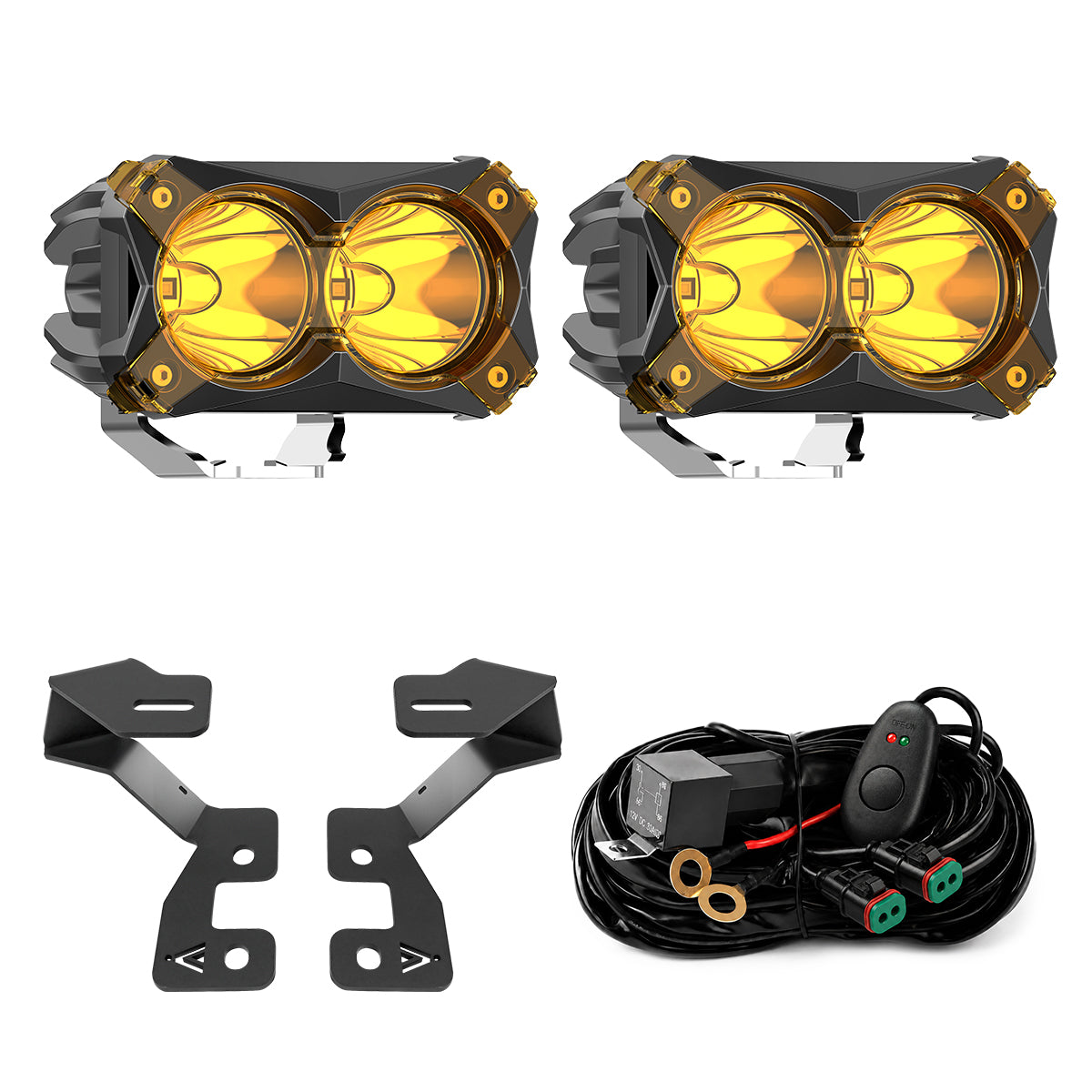 2021-2026 Ford Bronco Sport 4.8 inch amber spot ditch light