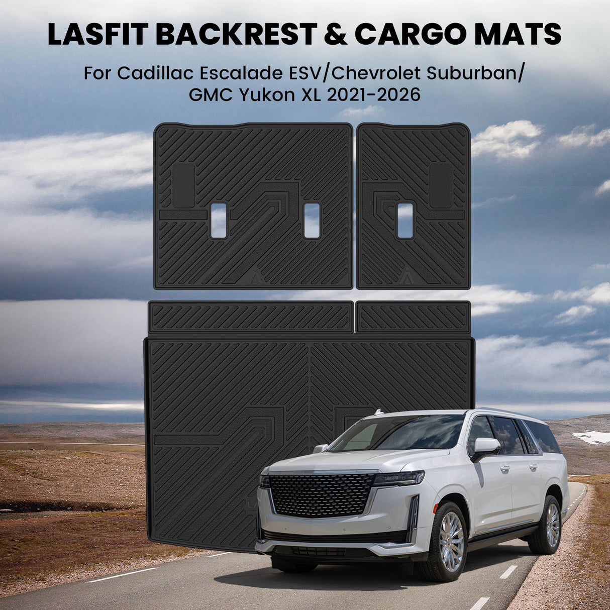 Fit for 2021-2026 Cadillac Escalade ESV Floor Mats or Seatback & Cargo Mat