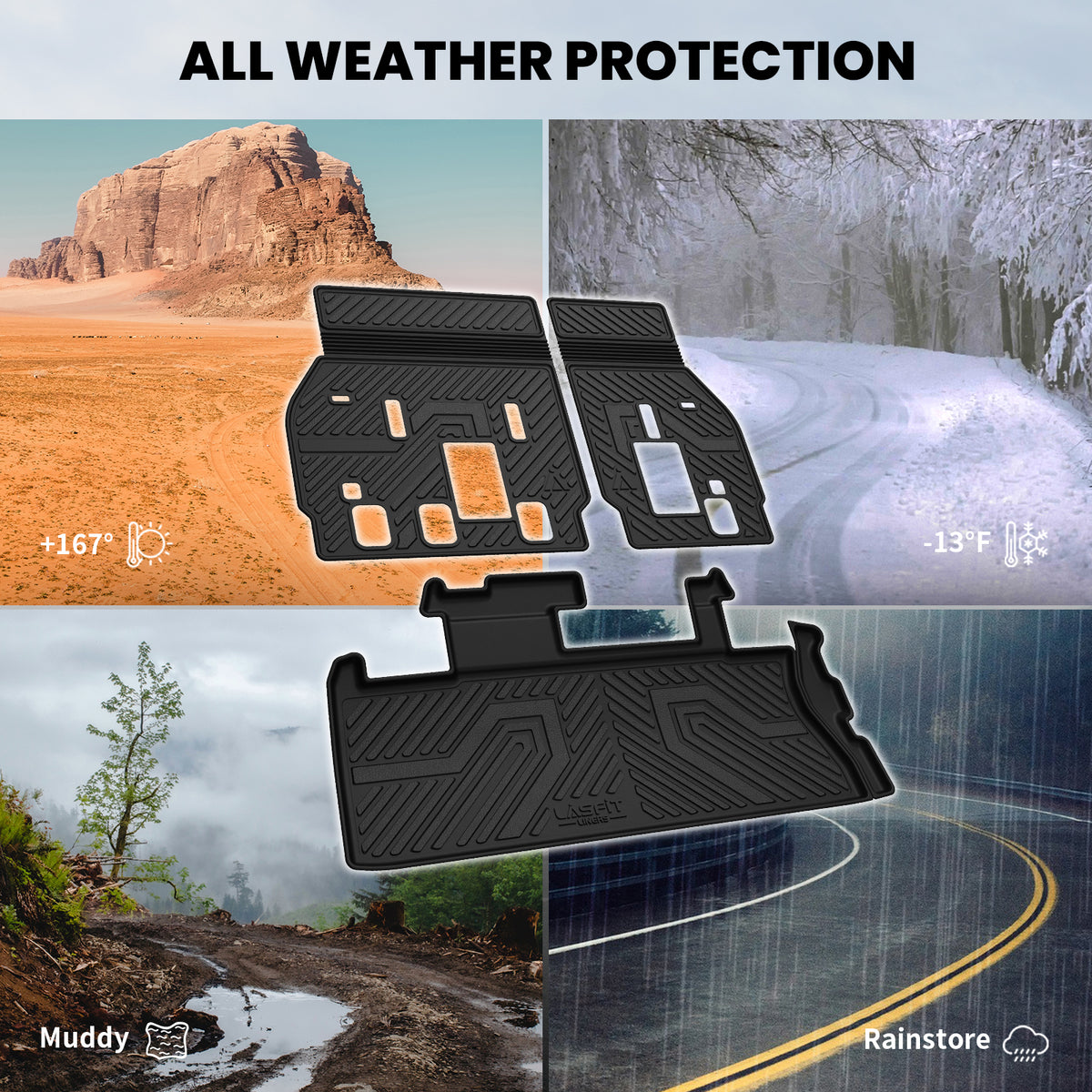 2021-2026 Toyota Sienna Seatback & Cargo Mats All Weather Protection