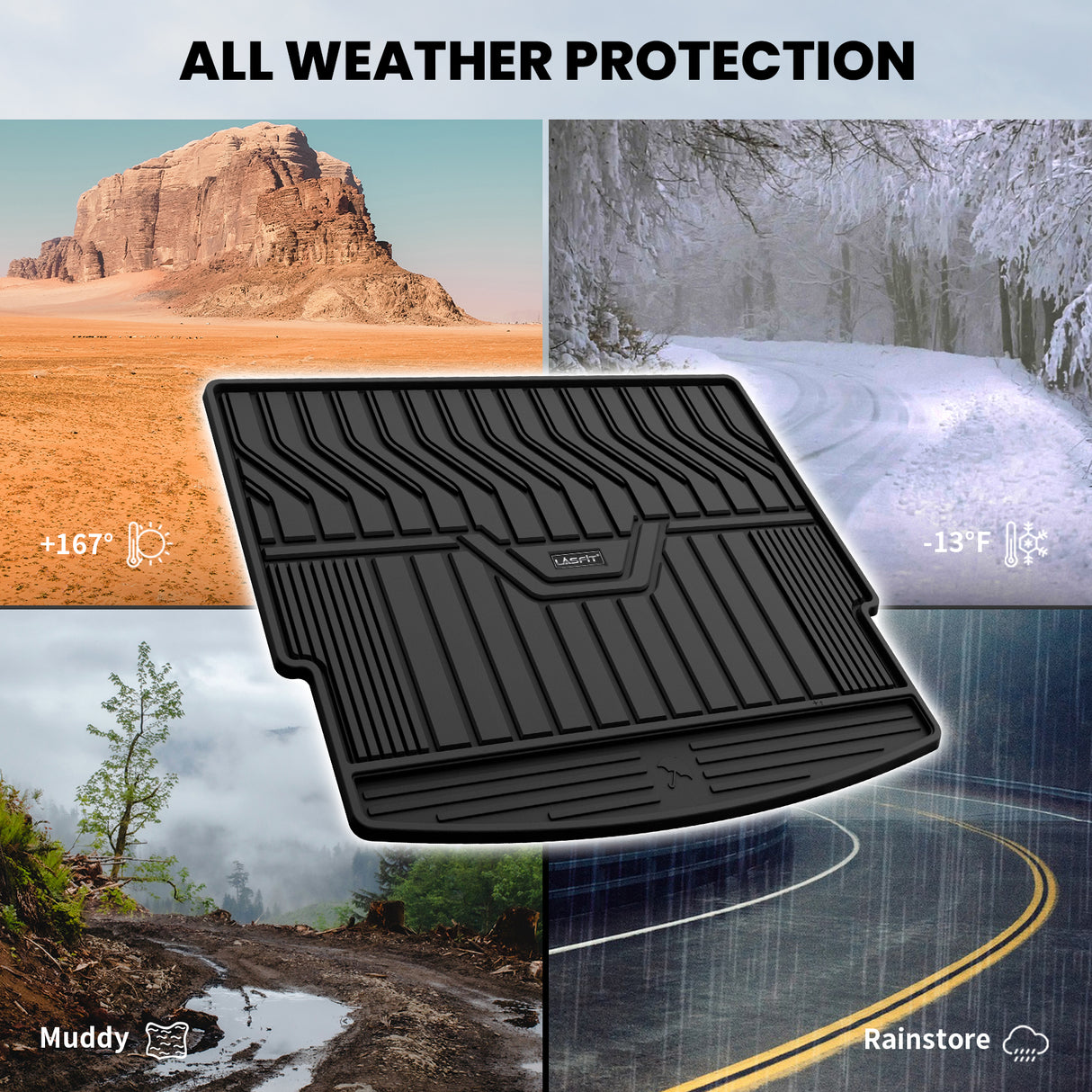 Nissan Rogue 2021-2026 Cargo Mats All Weather Protection
