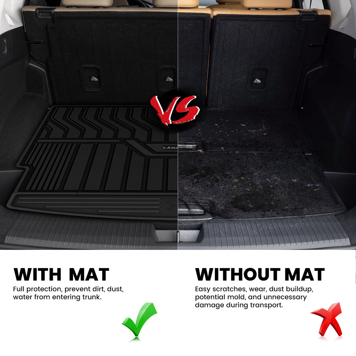 Nissan Rogue 2021-2026 Cargo Mats Compare