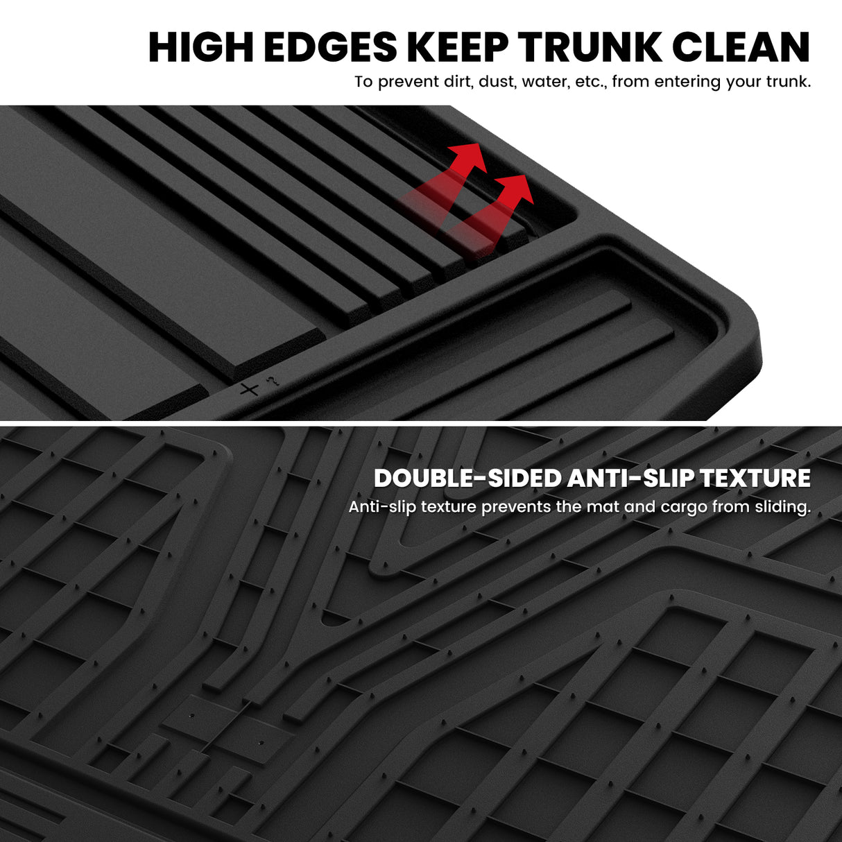 Nissan Rogue 2021-2026 Cargo Mats High Edge Keep Trunk Clean