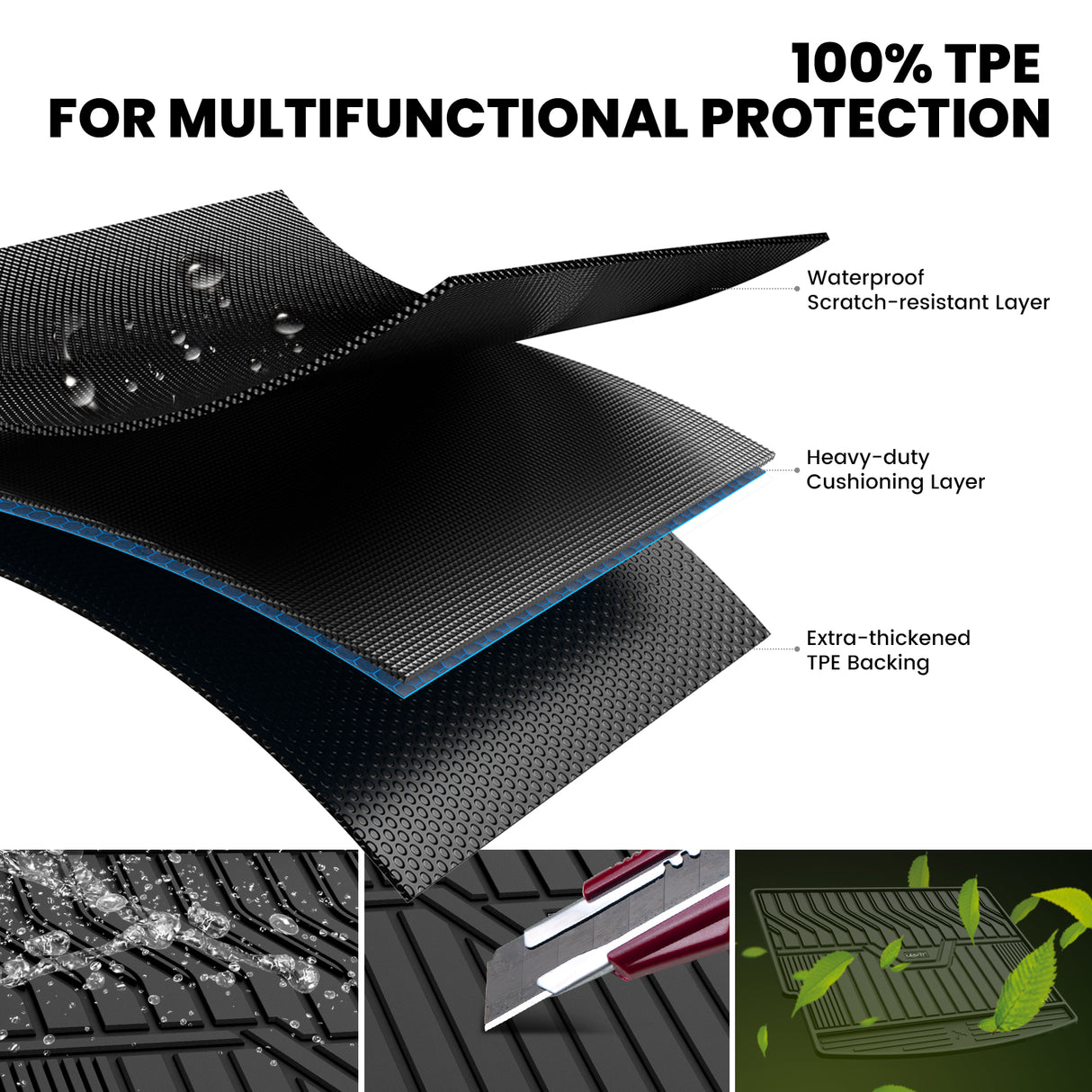 Nissan Rogue 2021-2026 Cargo Mats TPE Material