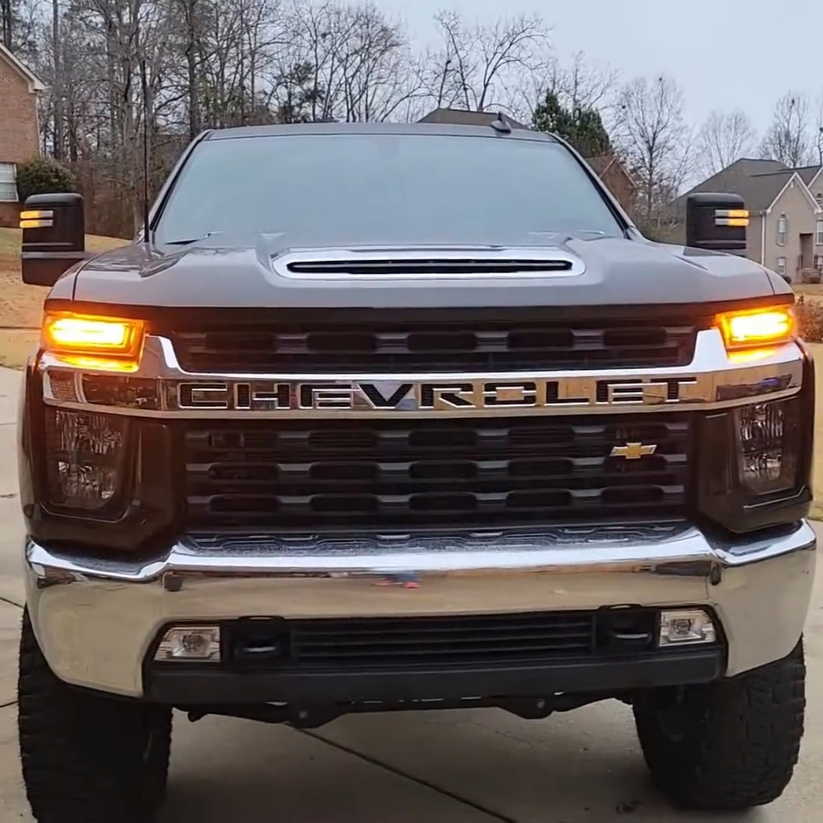 Lasfit 7443 led turn signal lights for 2021 Chevy Silverado 2500