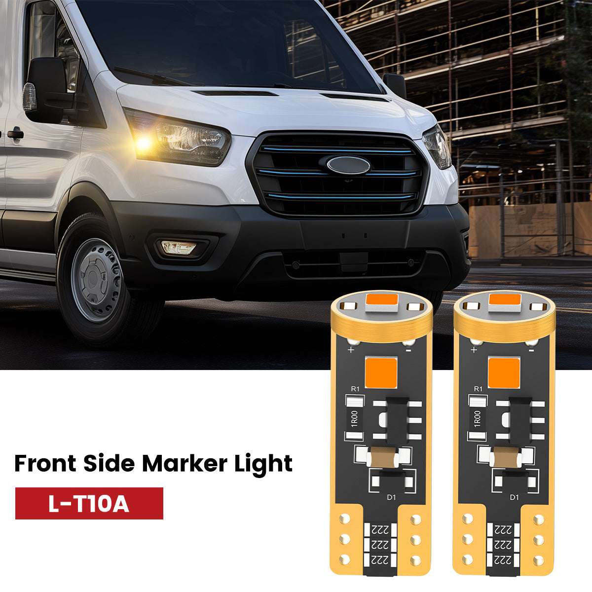 Lasfit 168 led front side marker light fit for 2022-2023 Ford E-Transit