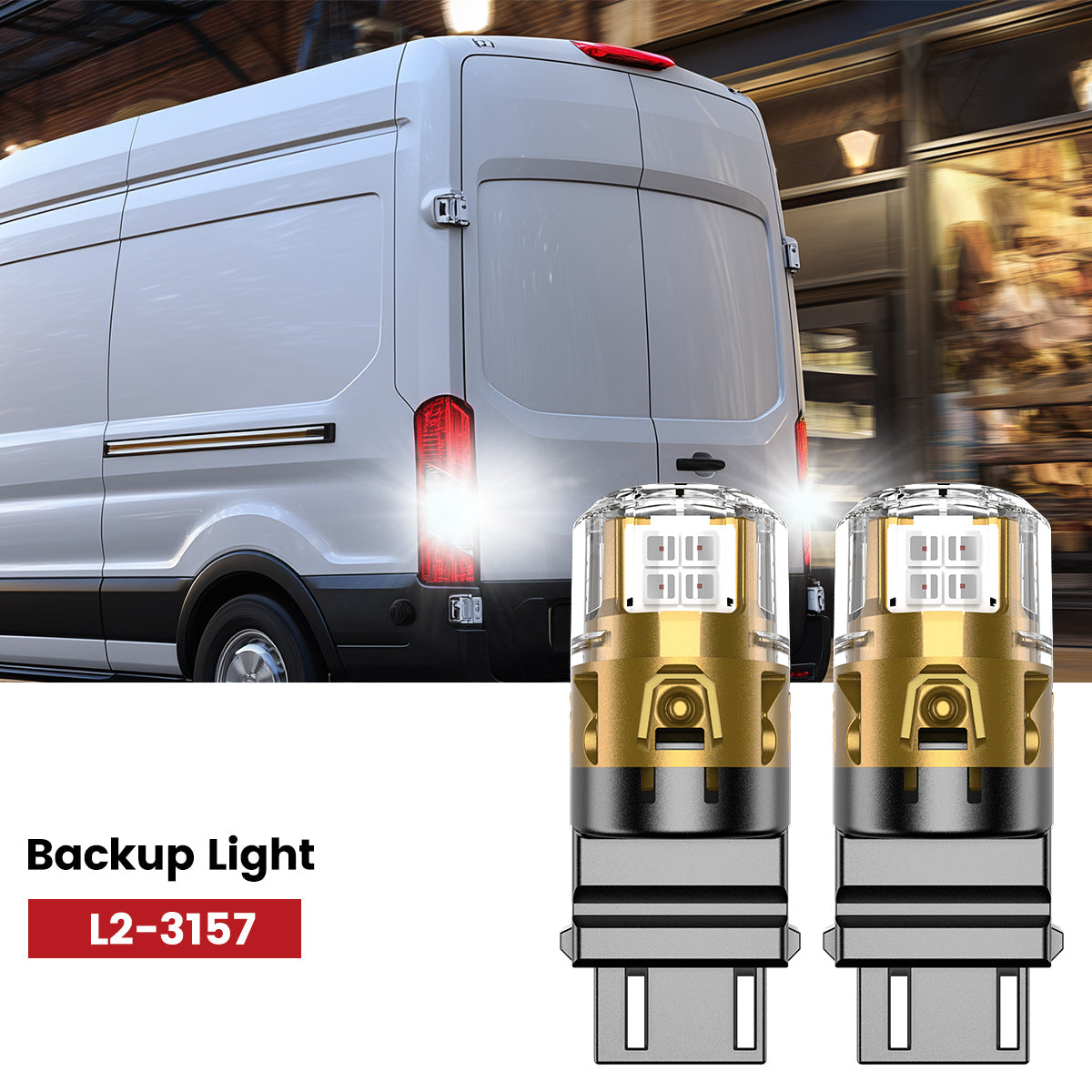 Lasfit 3157 led backup light fit for 2022-2023 Ford E-Transit