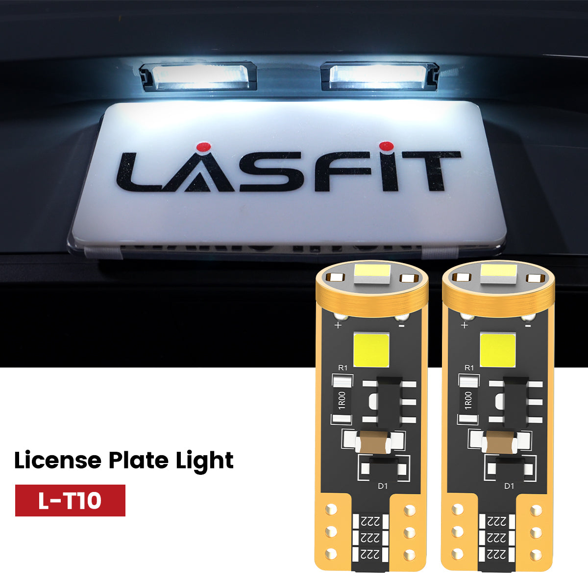 Lasfit 168 led license plate lights fit for 2022-2023 Hyundai Kona