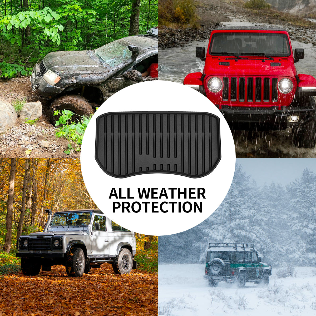 Fit For 2022-2023 Tesla Model 3 Floor Mats TPE Material 1st & 2nd or Cargo Custom All Weather