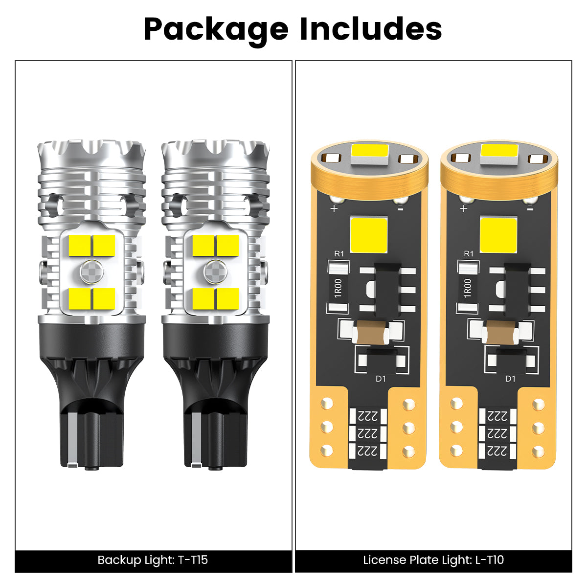 Lasfit combo package led bulbs for 2022-2024 Chevrolet Equinox Premier