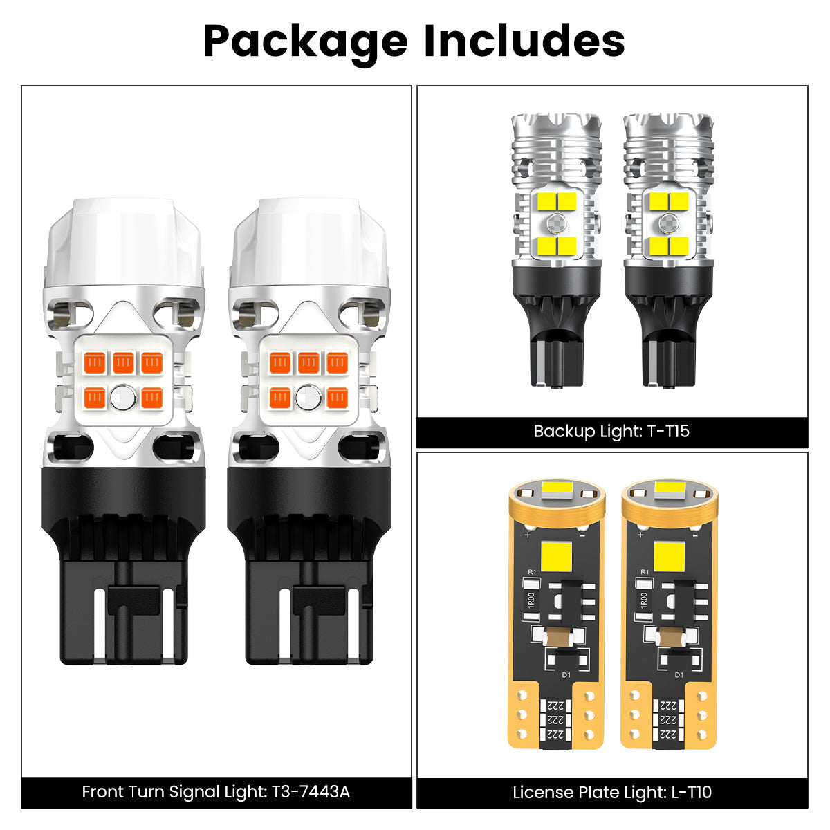 Lasfit combo package led bulbs for 2022-2024 Chevrolet Equinox RS
