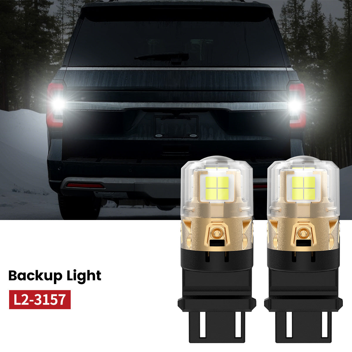 Lasfit 3157 led backup lights fit for 2022-2024 Ford Expedition