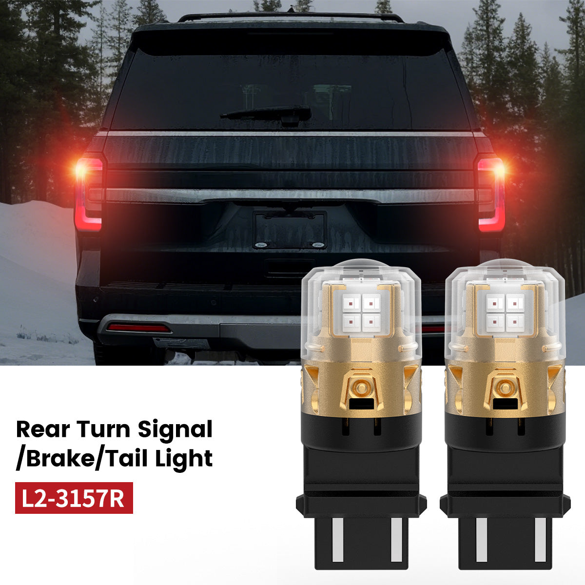 Lasfit 3157 led rear turn signal/brake/tail lights fit for 2022-2024 Ford Expedition