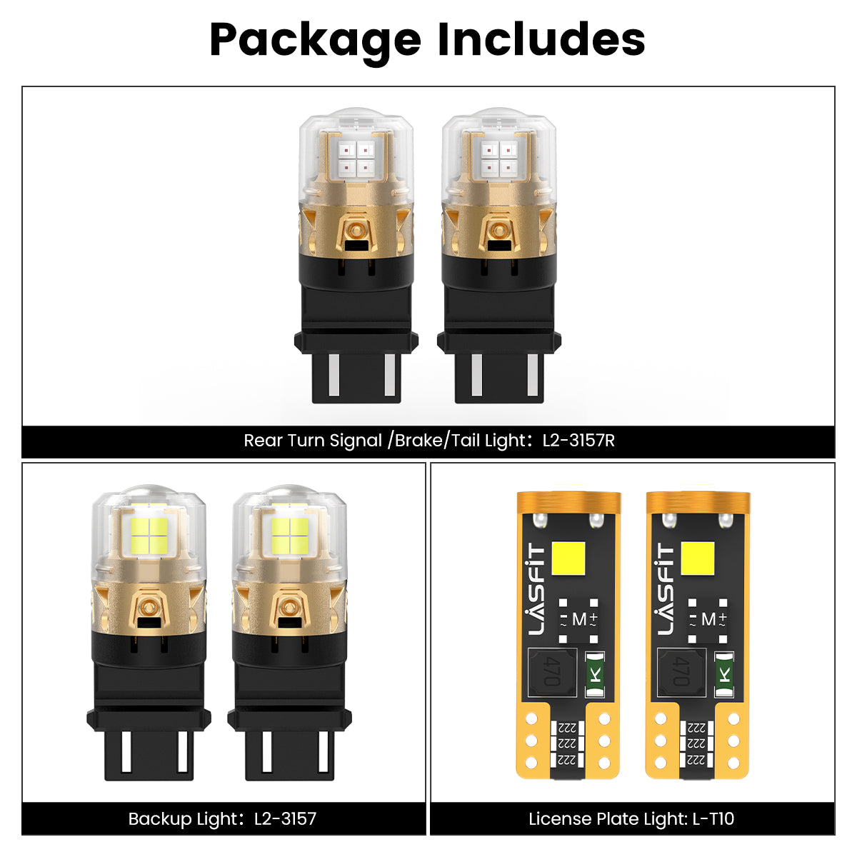 Lasfit combo package led bulbs for 2022-2024 Ford Expedition