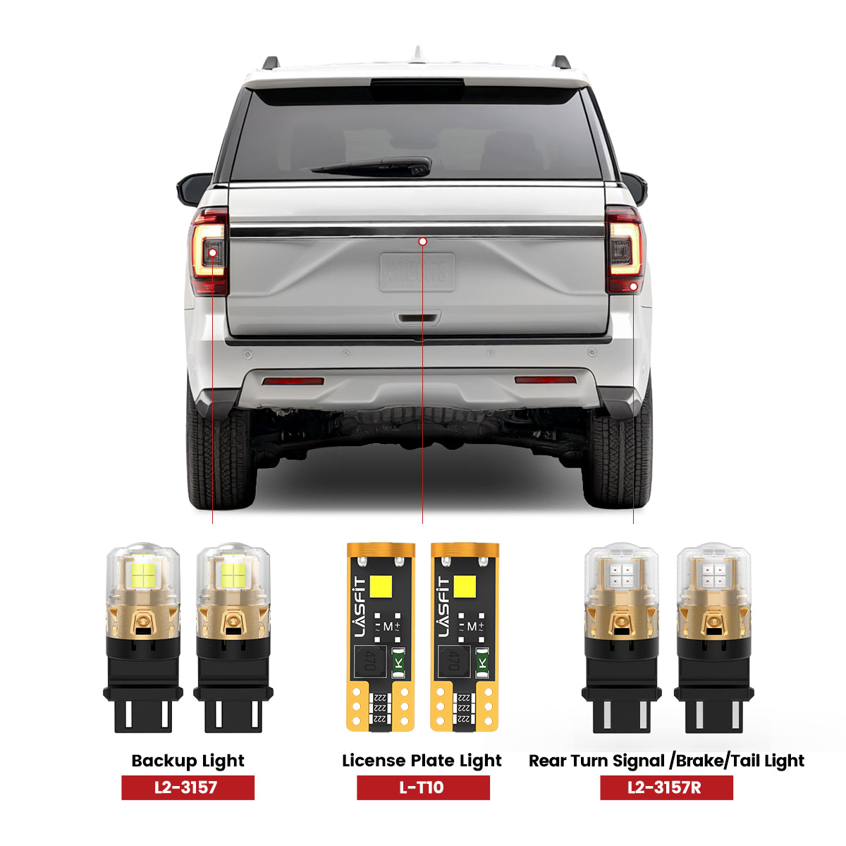 Lasfit led bulbs for 2022-2024 Ford Expedition
