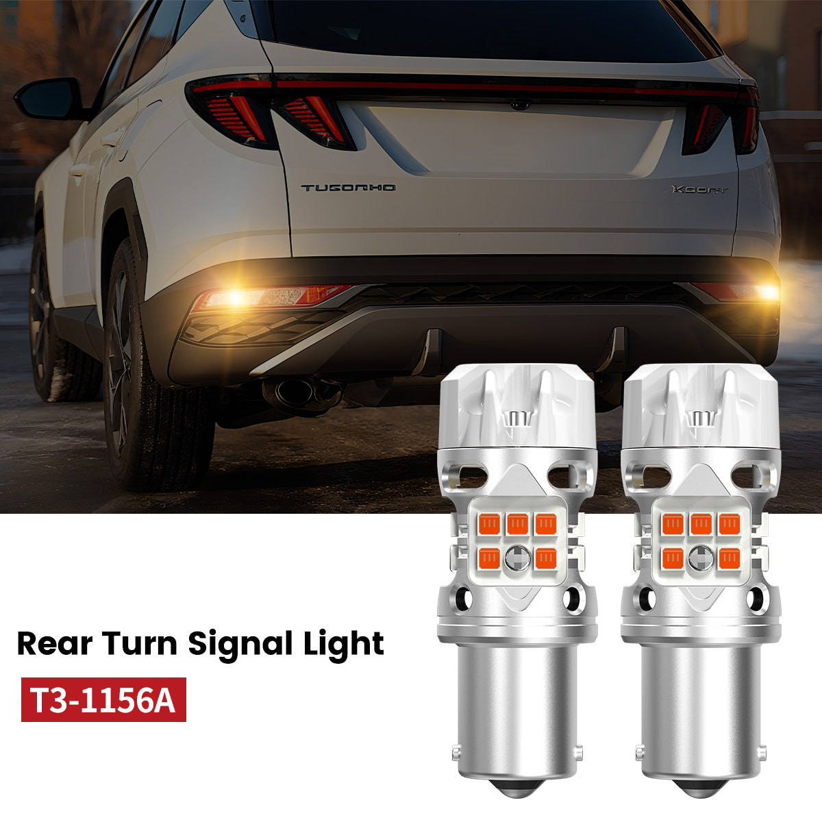 Lasfit 1156 led rear turn signal lights fit for 2022-2024 Hyundai Tucson