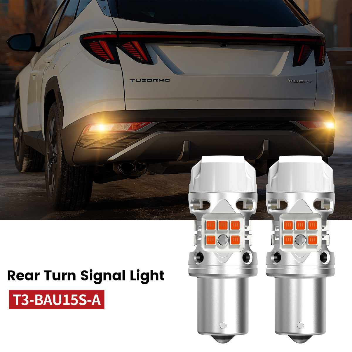 Lasfit PY21W led rear turn signal lights fit for 2022-2024 Hyundai Tucson