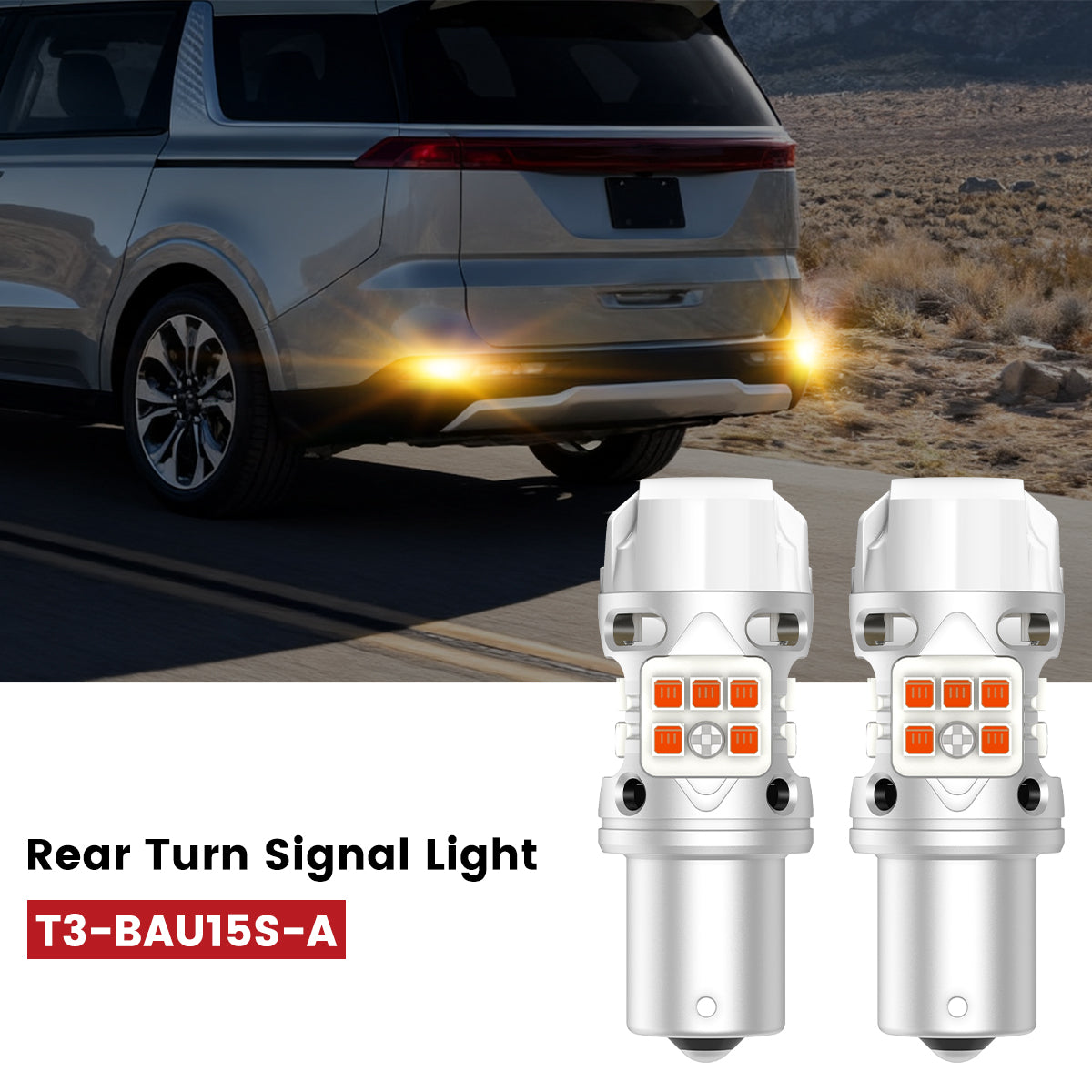 Lasfit py21w led rear turn signal lights fit for 2022-2024 Kia Carnival