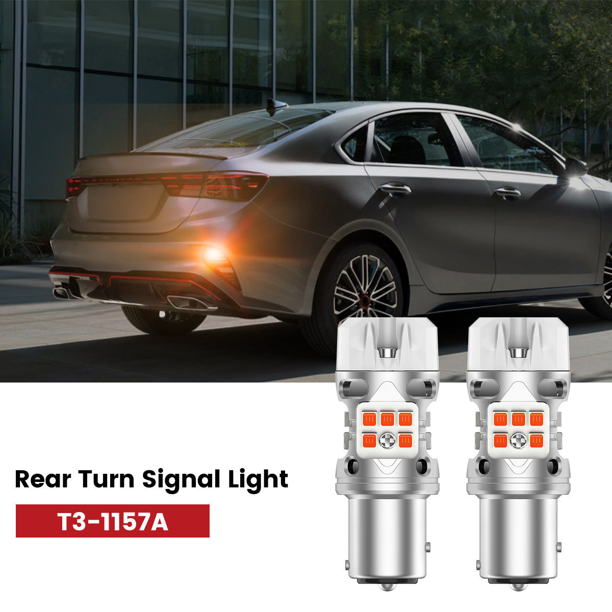 Lasfit 1157 led rear turn signal lights fit for 2022-2024 Kia Forte