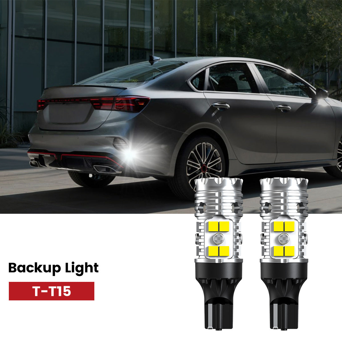 Lasfit 921 led backup lights fit for 2022-2024 Kia Forte