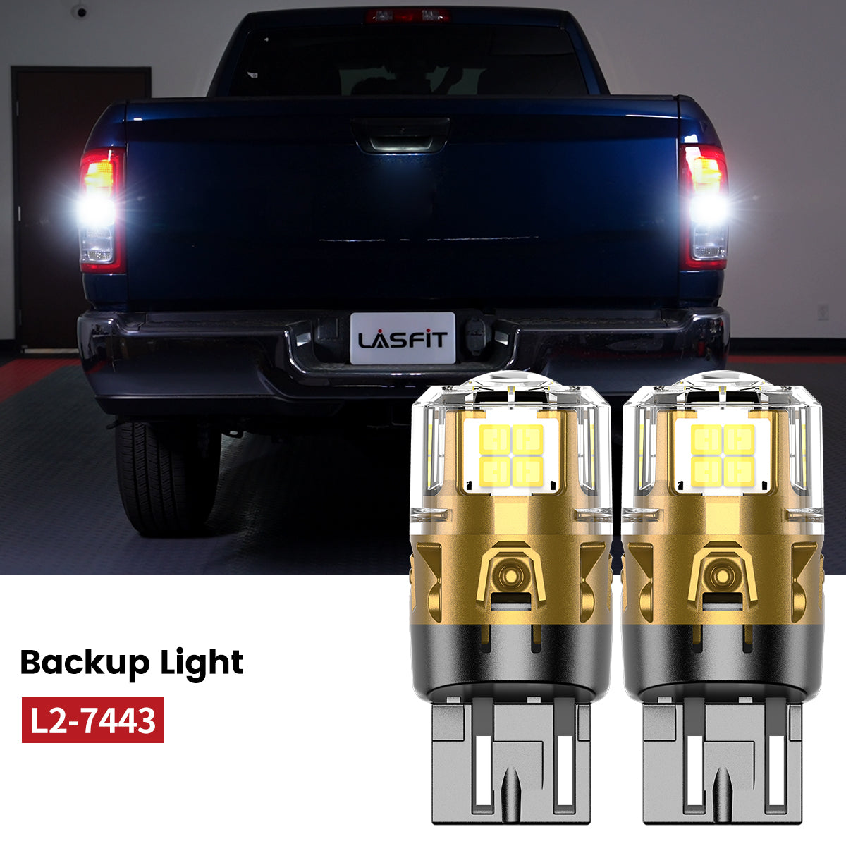 Lasfit 7443 led backup lights fit for 2022-2024 Ram 2500 3500