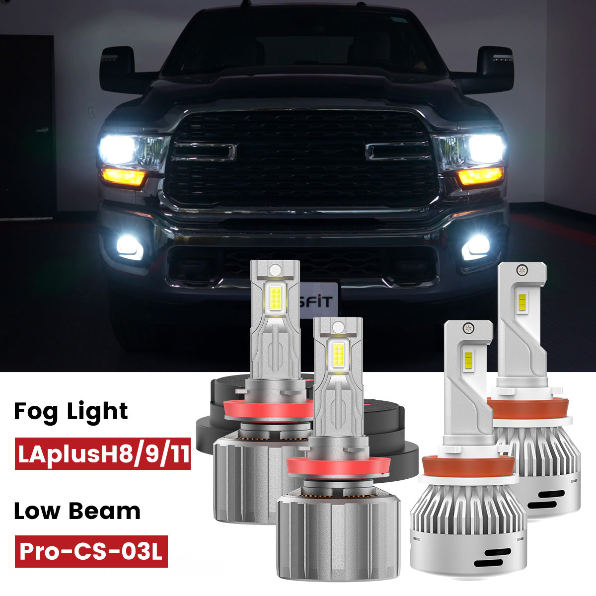 Custom Engineered for 2019-2024 Ram HD 2500/3500 LED Bulbs Upgrade | Tested and Verified