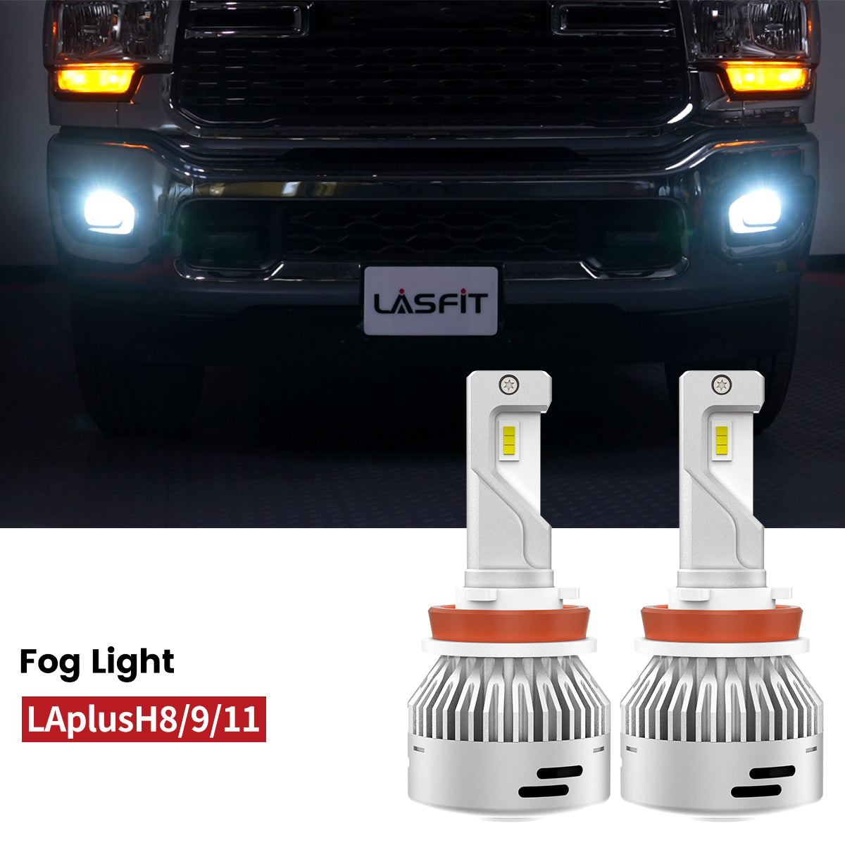 Lasfit H11 led fog lights fit for 2022-2024 Ram 2500 3500