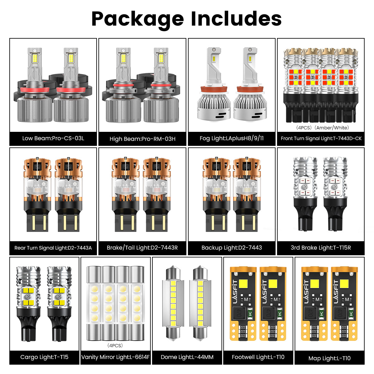 combo package ed bulbs fit for 2022-2024 Ram 2500 3500