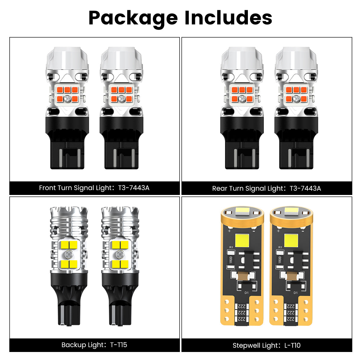 Lasfit combo package led bulbs for 2022-2024 Subaru Forester