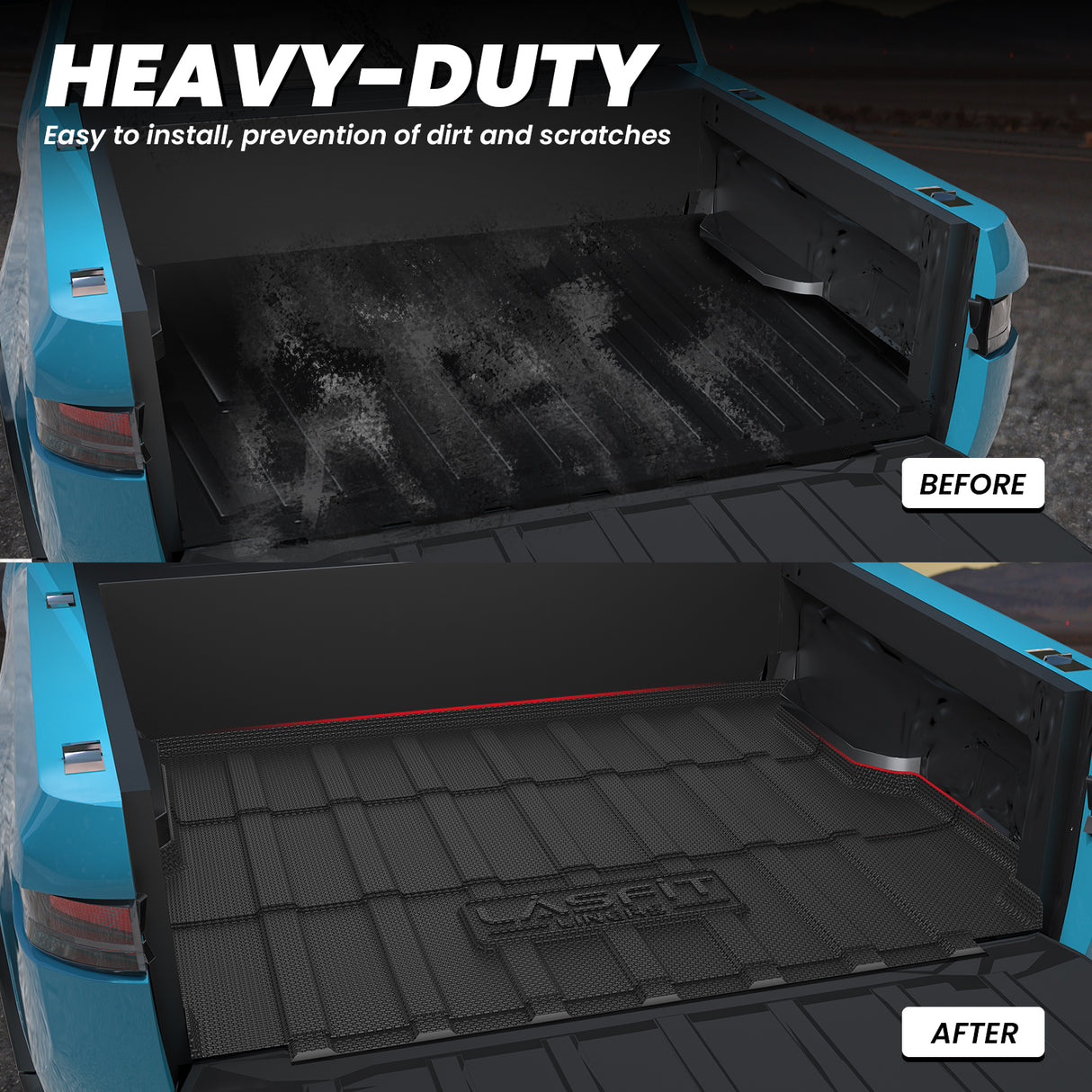 Rivian R1T 2022-2024 Heavy-Duty 4'6" Truck Bed Mat