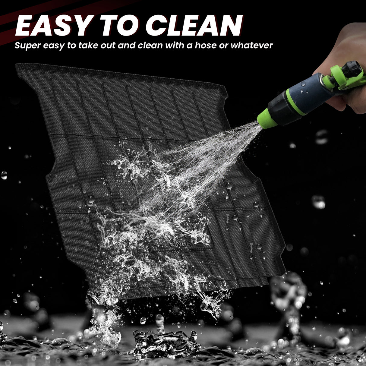 Rivian R1T 2022-2024 Easy to clean 4'6" Truck Bed Mat